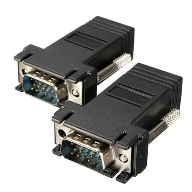 PM-6859 VGA to RJ45 Cat5/Cat6/Cat7 ni Extender Uzatıcı Adaptör görsel 3