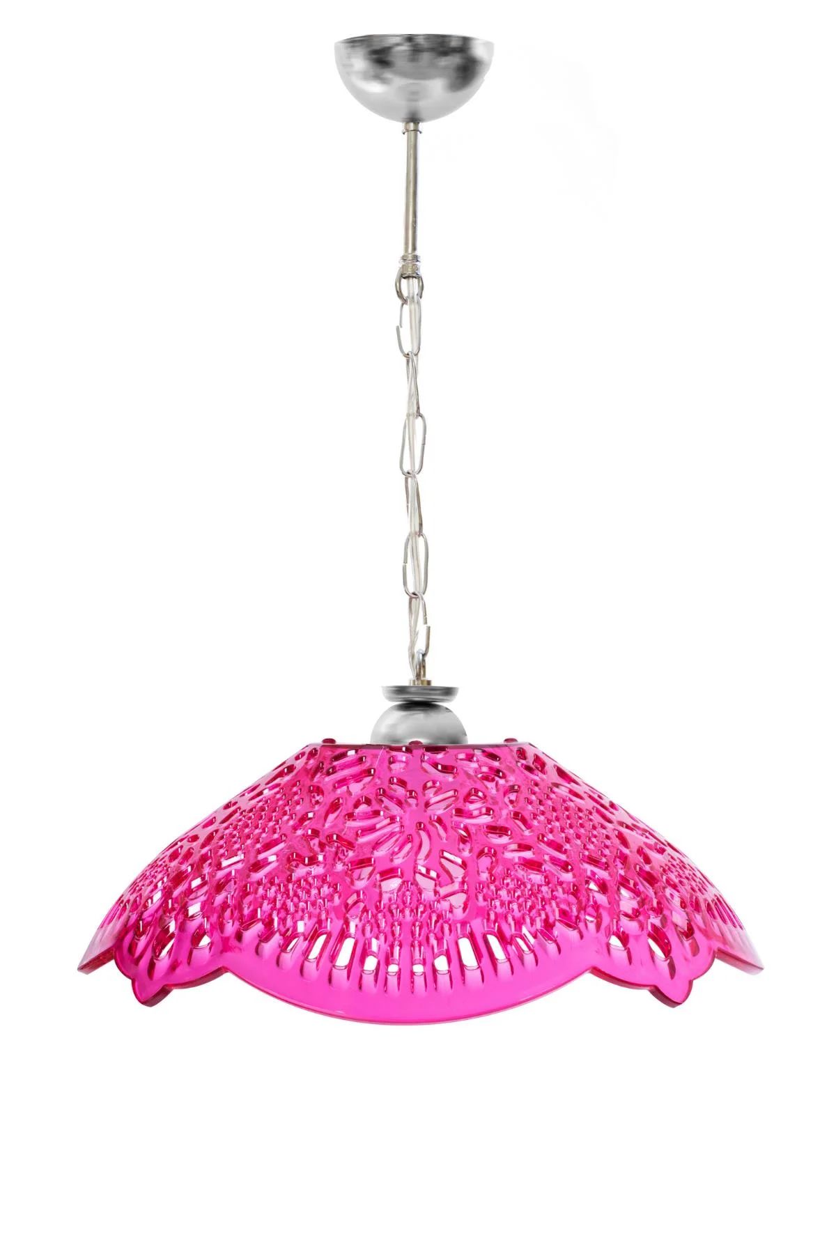Pembe Akrilik Avize Modern Dekoratif Aydınlatma 35x35x12 cm görsel 3