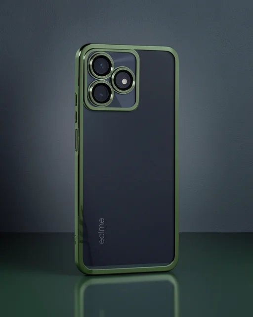 Realme C53 Kılıf Razer Lensli Silikon - Yeşil
