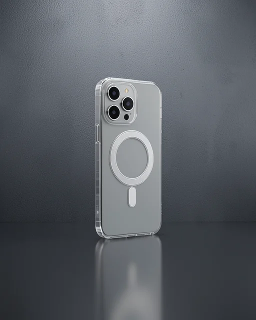 Apple İphone 14 Pro Max Kılıf Matte Şeffaf Magneticsafe - Şeffaf