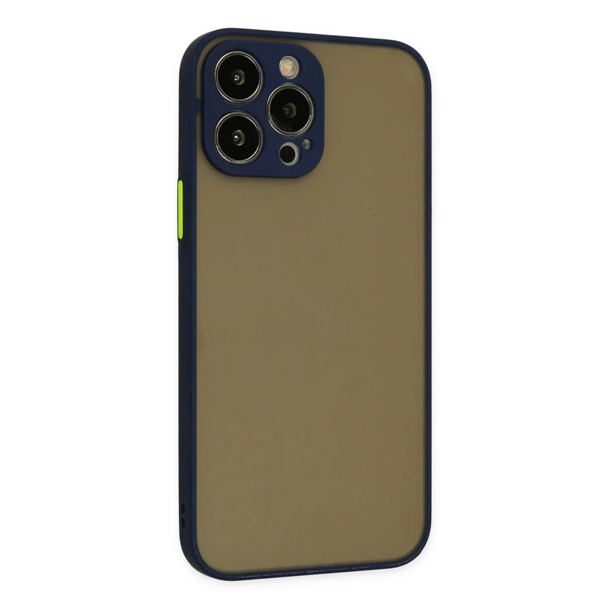 Apple İphone 15 Pro Kılıf Montreal Silikon Kapak - Lacivert görsel 2