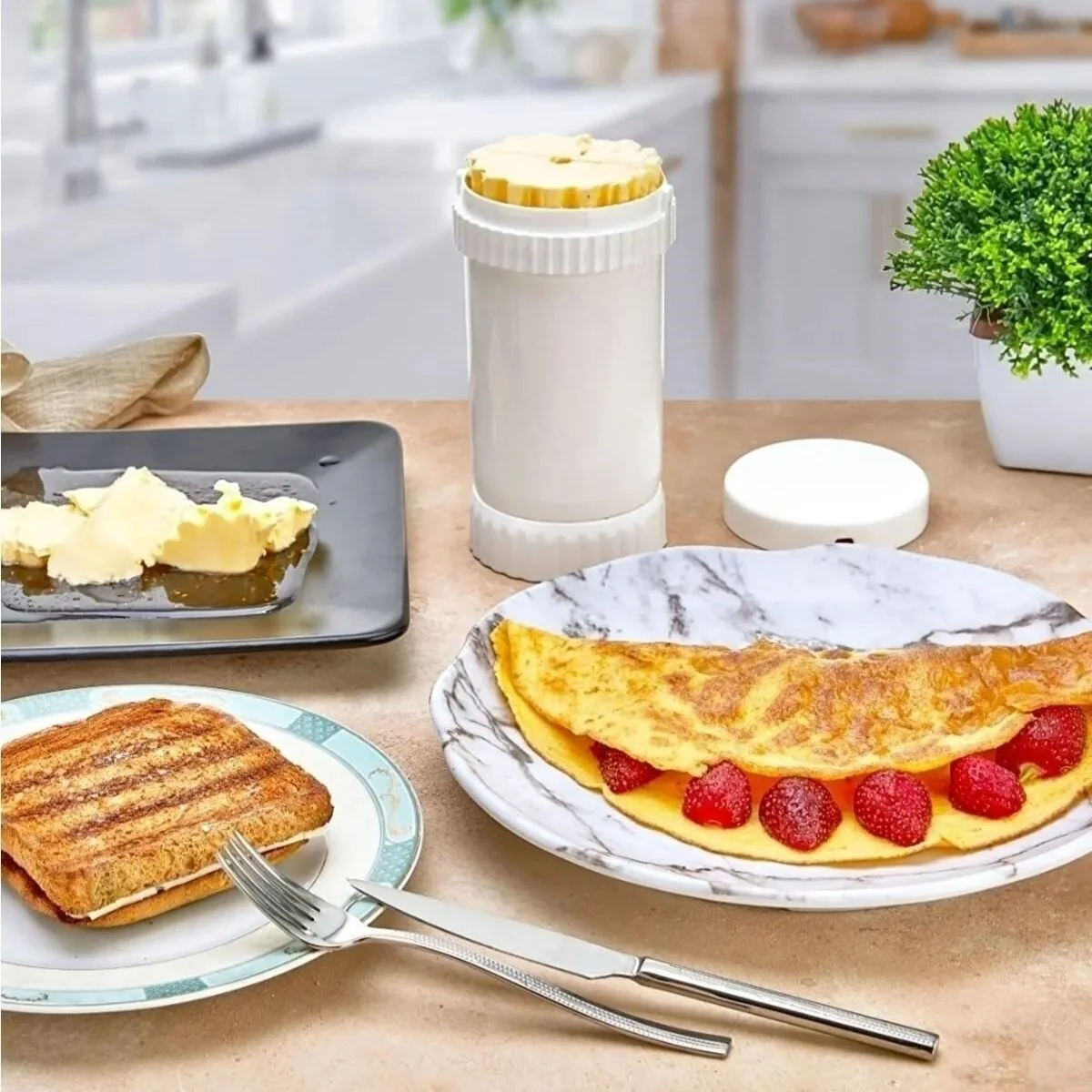Tereyağı Sürme, Yayma, Saklama, Kesme Aparatı, Tereyağlık görsel 5