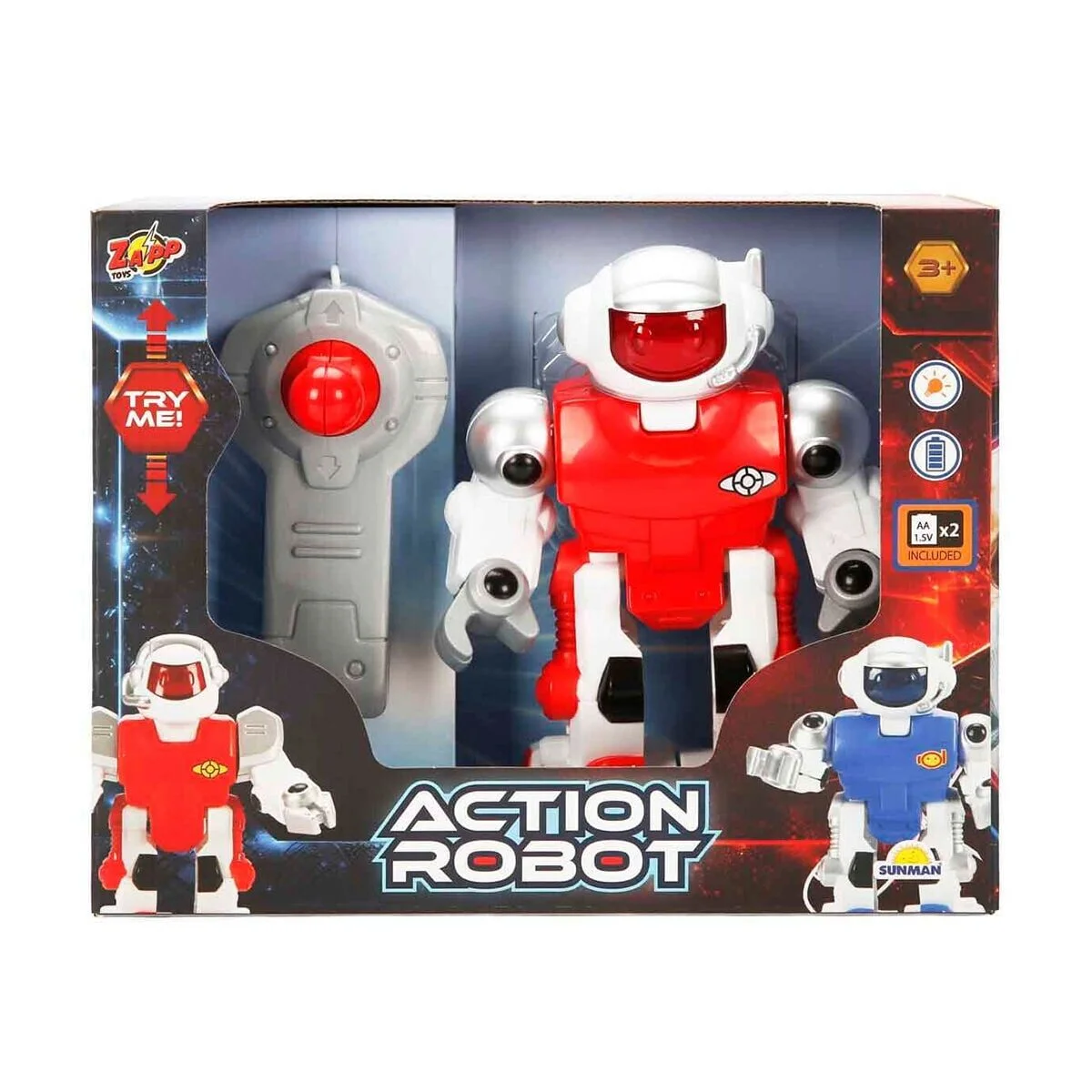 6534 Sun-sabc-zap-kk Mini Actıon Robot Işıklı 2A görsel 6