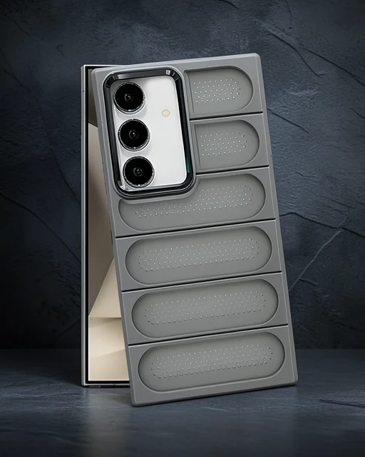 Samsung Galaxy S24 Kılıf Airmax Silikon Kapak - Titan Gri