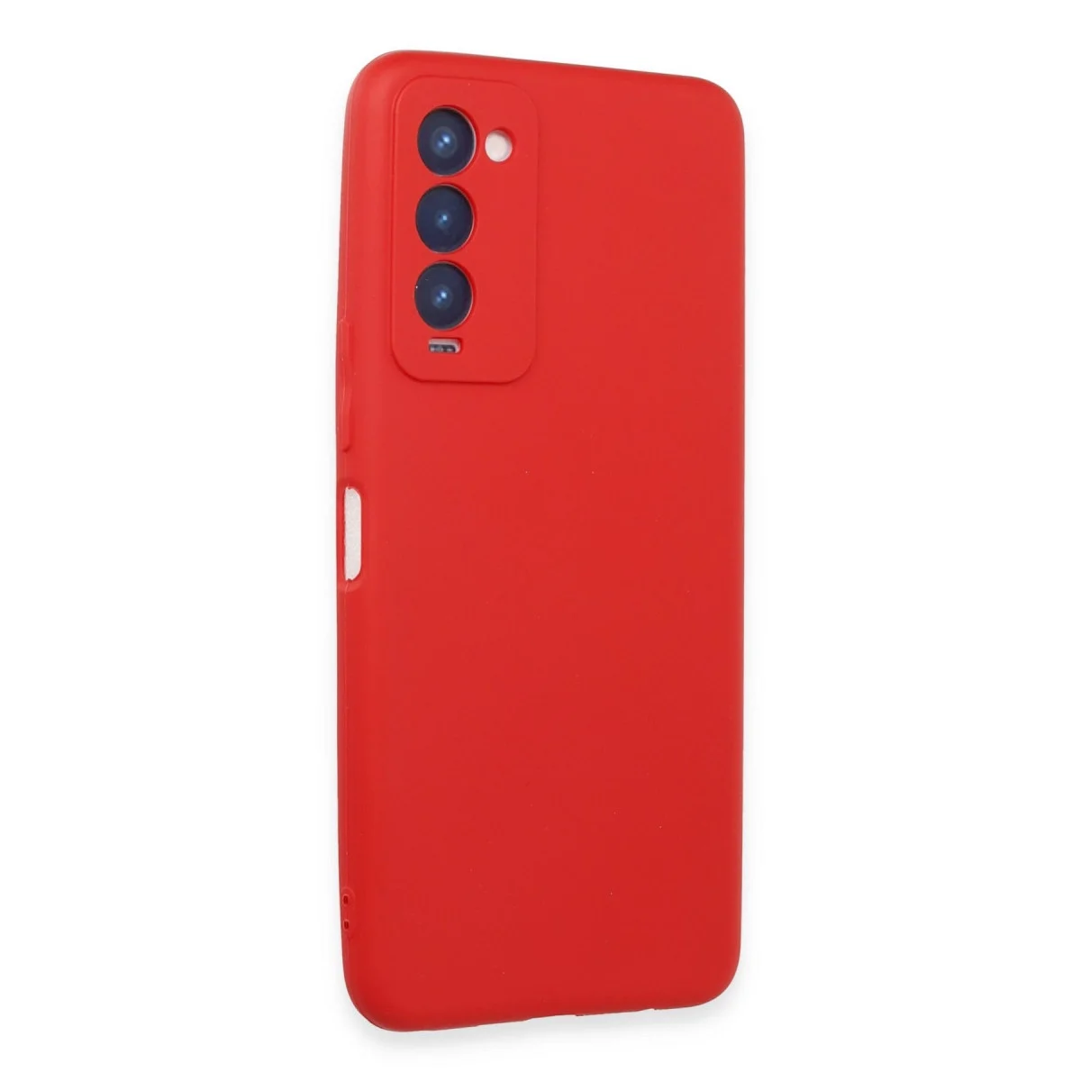Tecno Camon 18 Kılıf First Silikon - Kırmızı görsel 2