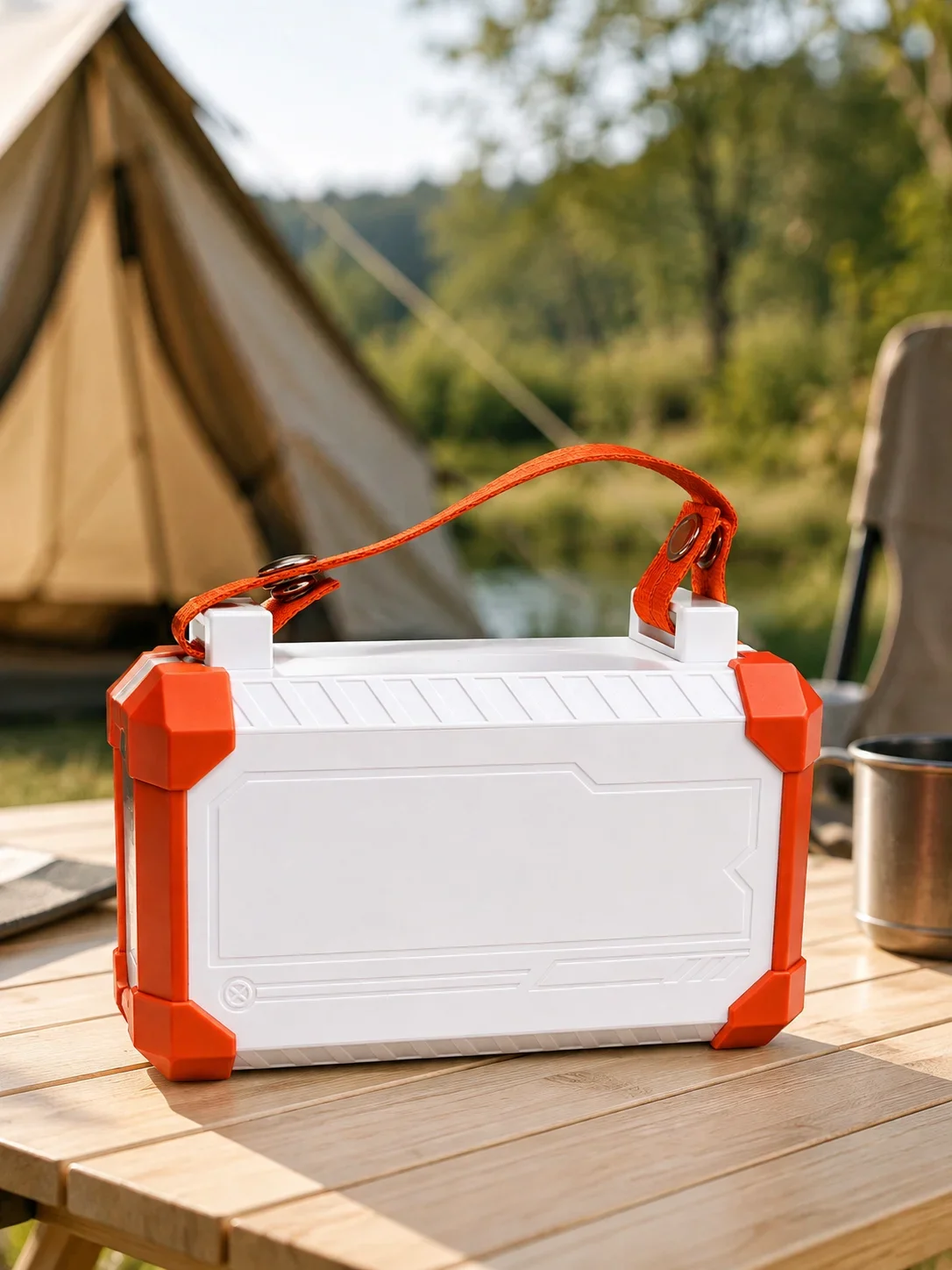 Kamp ve Seyahat İçin 60000 mAh Powerbank 22.5W Hızlı Şarj Acil Durum Işıklı Taşıma Saplı 4 Entegre Kablolu görsel 2