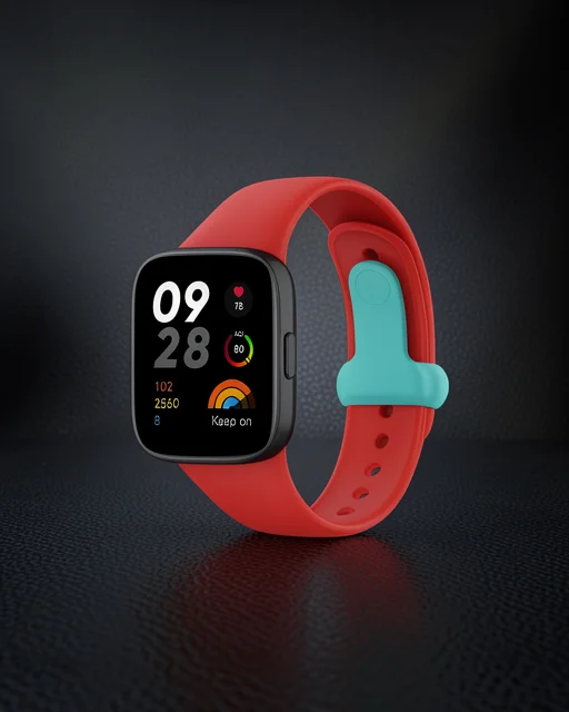 Xiaomi Redmi Watch 3 Origin Silikon Kordon (saat Değildir) - Kırmızı