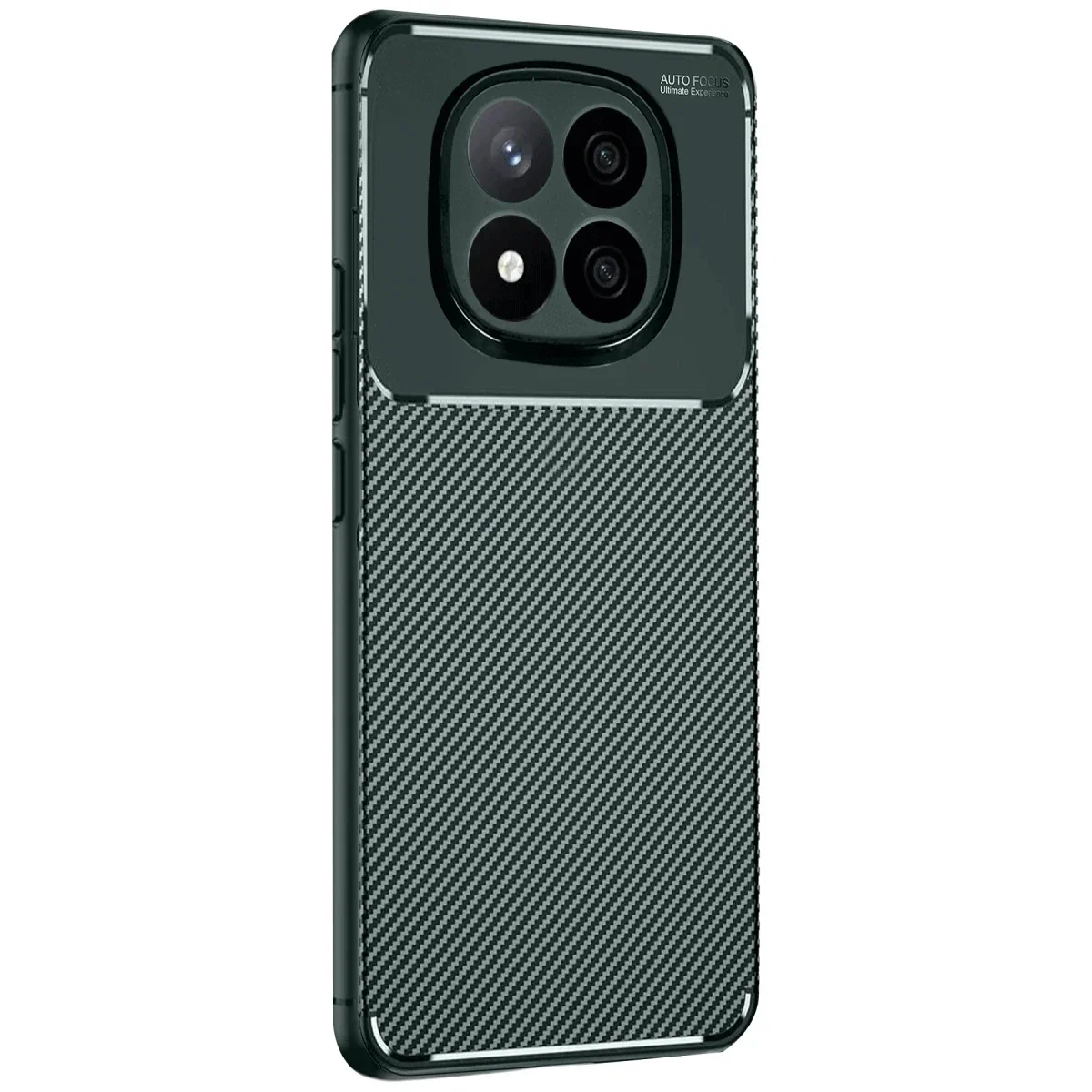 Xiaomi Redmi Note 14 Pro 4G Kılıf Auto Focus Karbon Kapak - Koyu Yeşil görsel 2