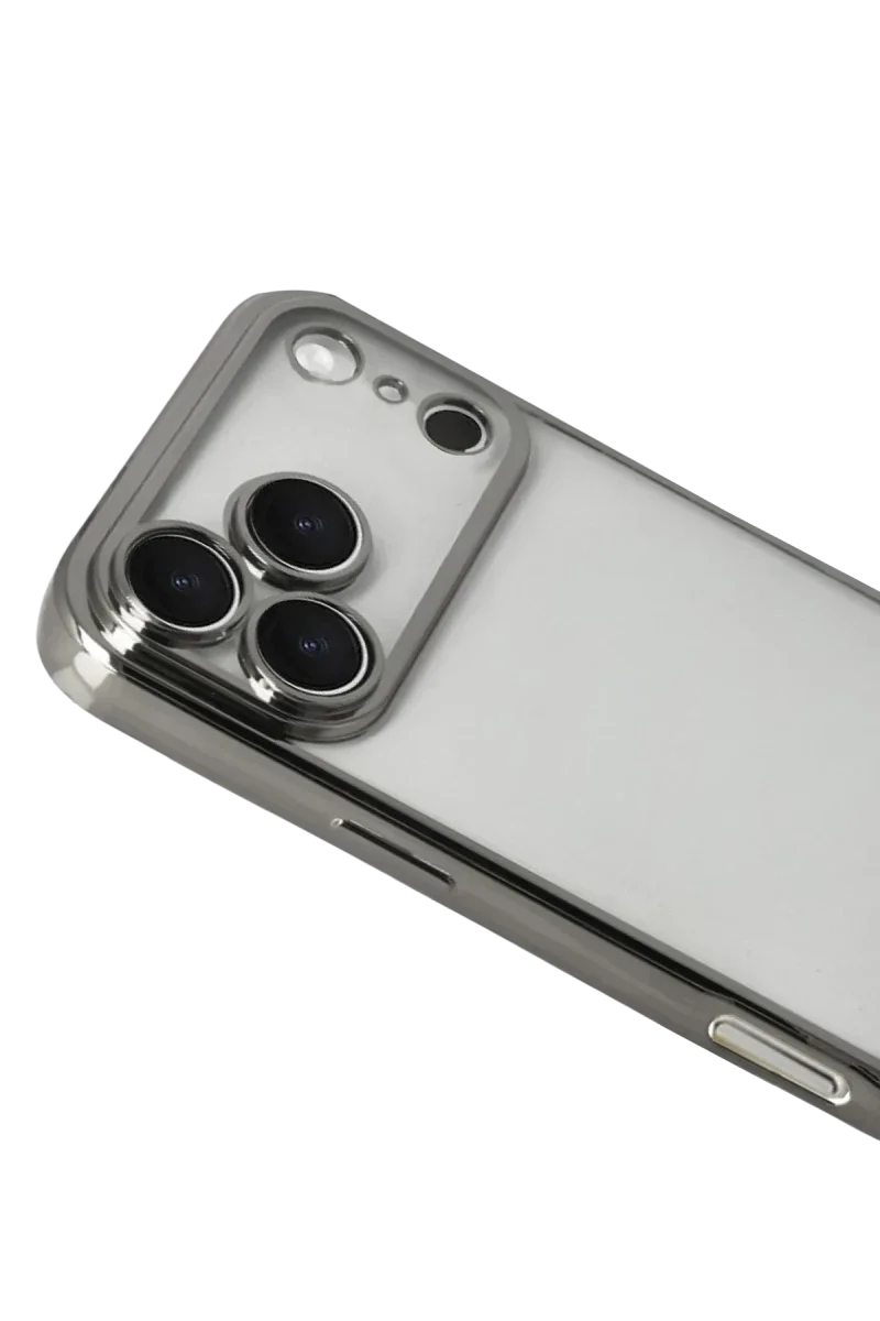 Apple iPhone 17 Pro Max Razer Lensli Silikon - Titan Gri görsel 3