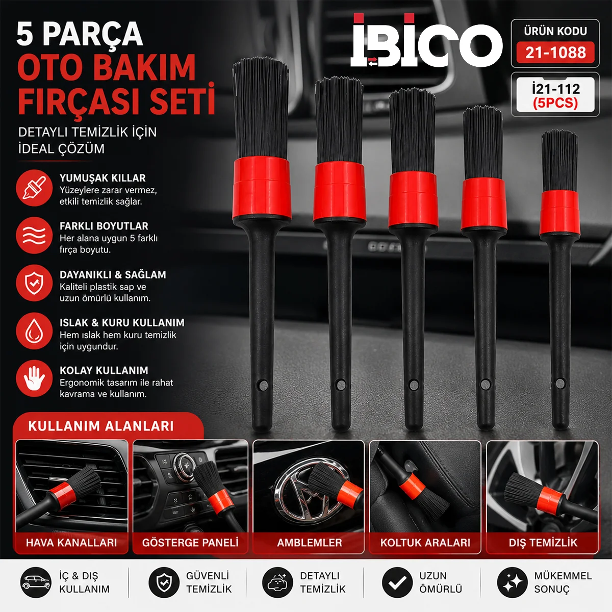 Oto bakım fırçası görsel 2
