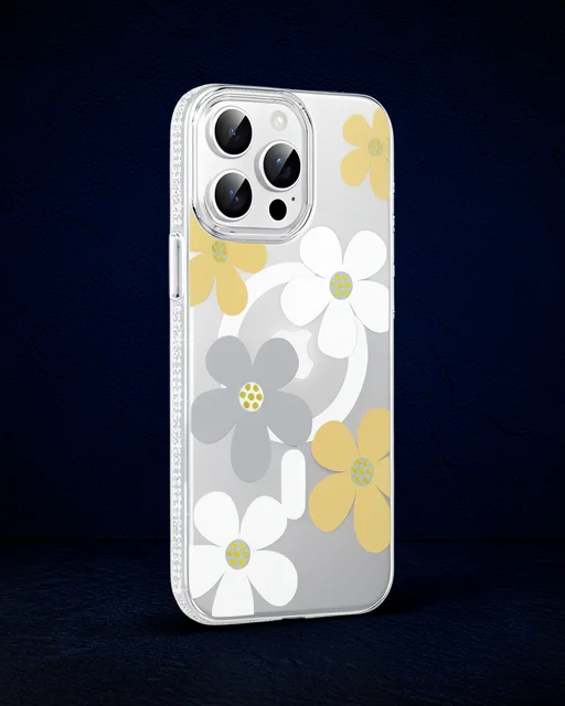 Joko Apple İphone 14 Pro Max Floral Magsafe Kapak - Sarı