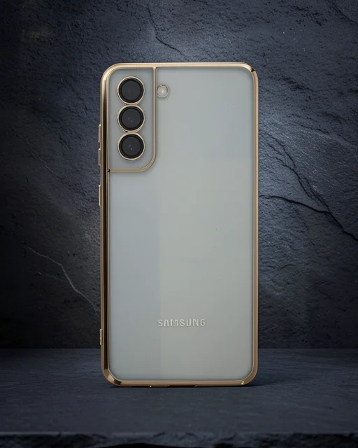 Samsung Galaxy S21 Fe Kılıf Razer Lensli Silikon - Gold
