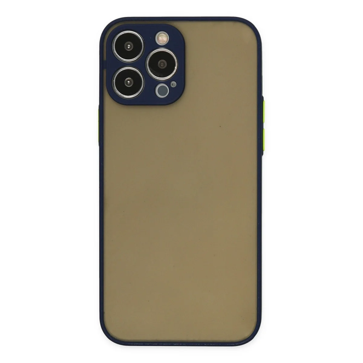 Apple İphone 14 Pro Max Kılıf Montreal Silikon Kapak - Lacivert