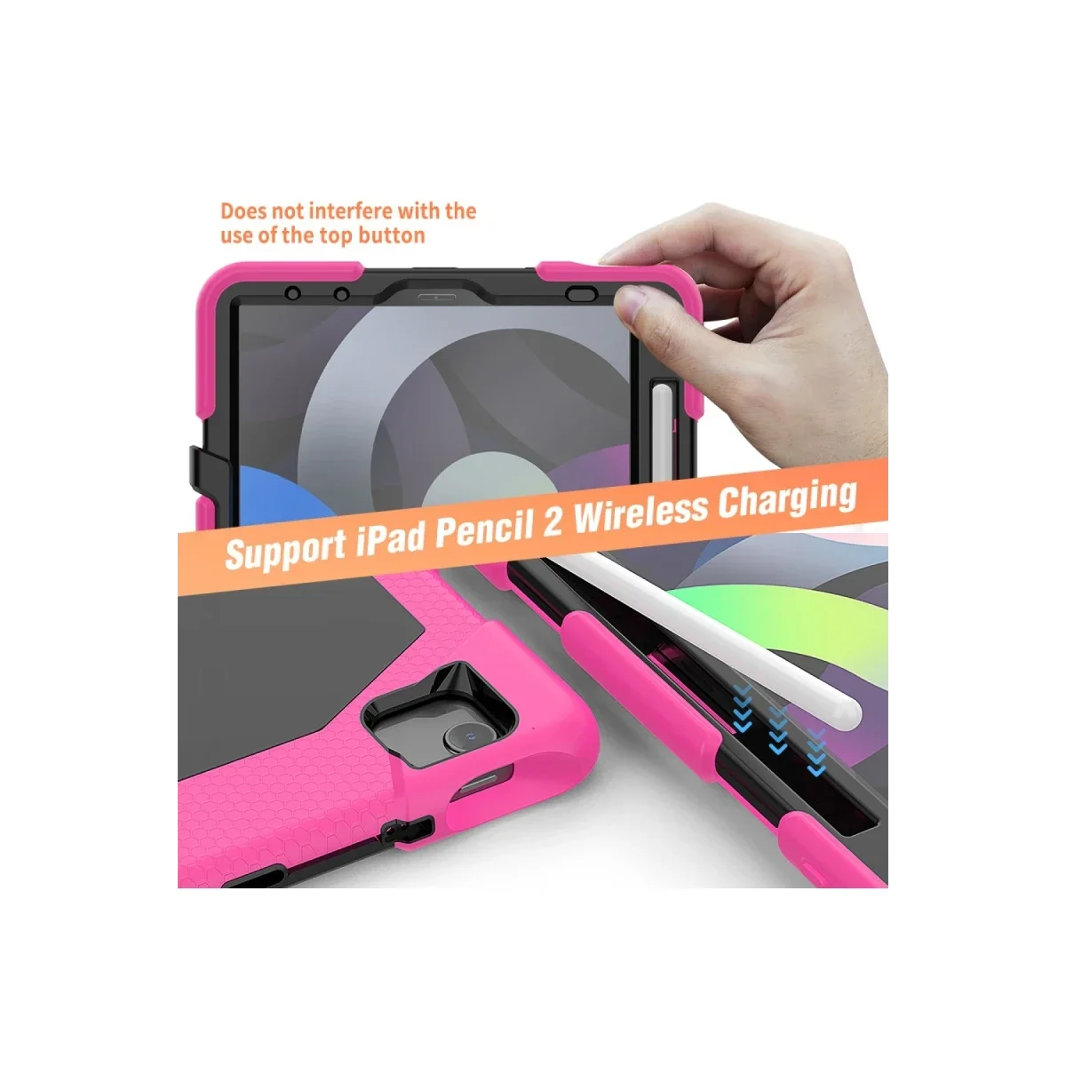 Apple iPad Pro 11 (2020) Kılıf Griffin Tablet Kapak - Pembe görsel 7