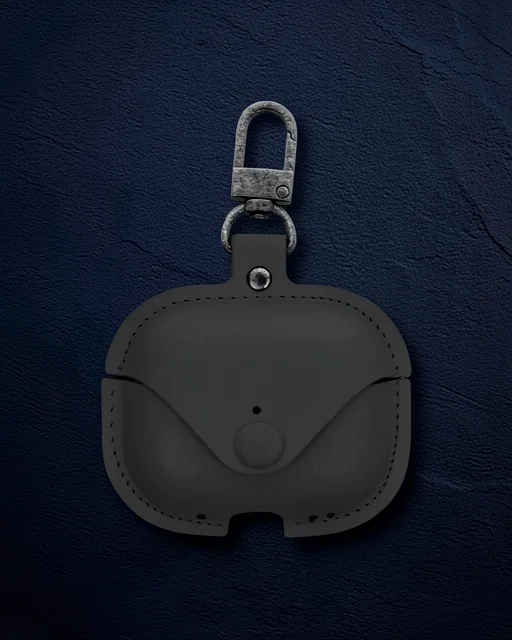 Apple Airpods 3 (3.nesil) Çanta Deri Kılıf - Siyah