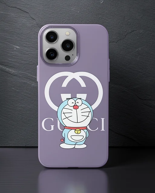 Apple İphone 14 Pro Kılıf Prada Desenli Kapak - Prada Mor - 3