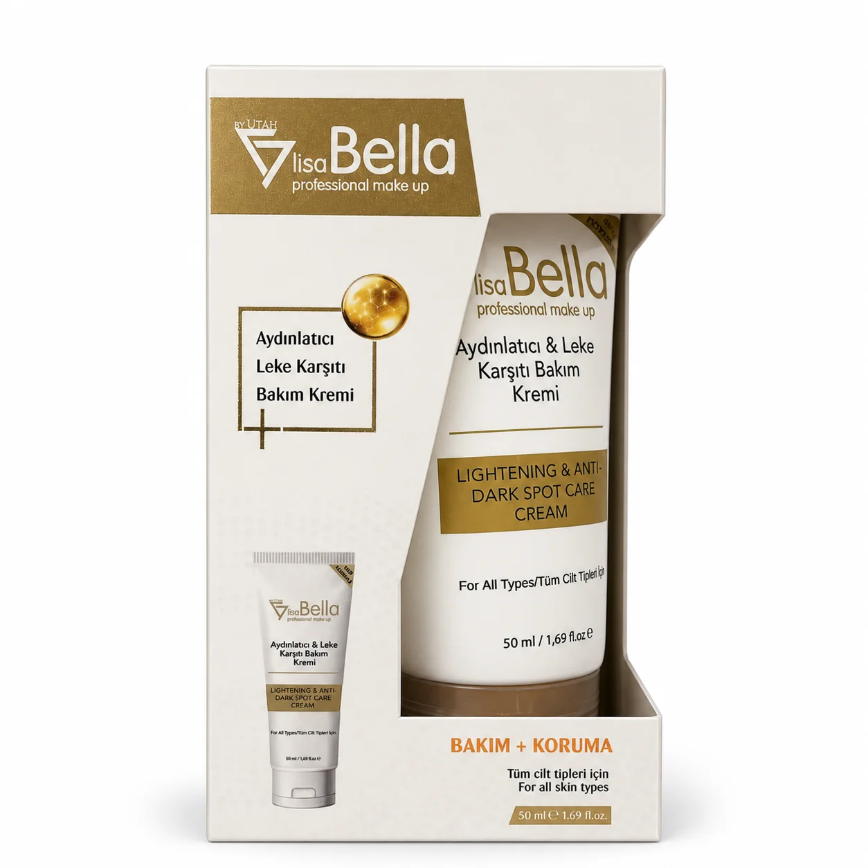 Lisa Bella Aydınlatıcı ve Leke Karşıtı Bakım Kremi 50 ml