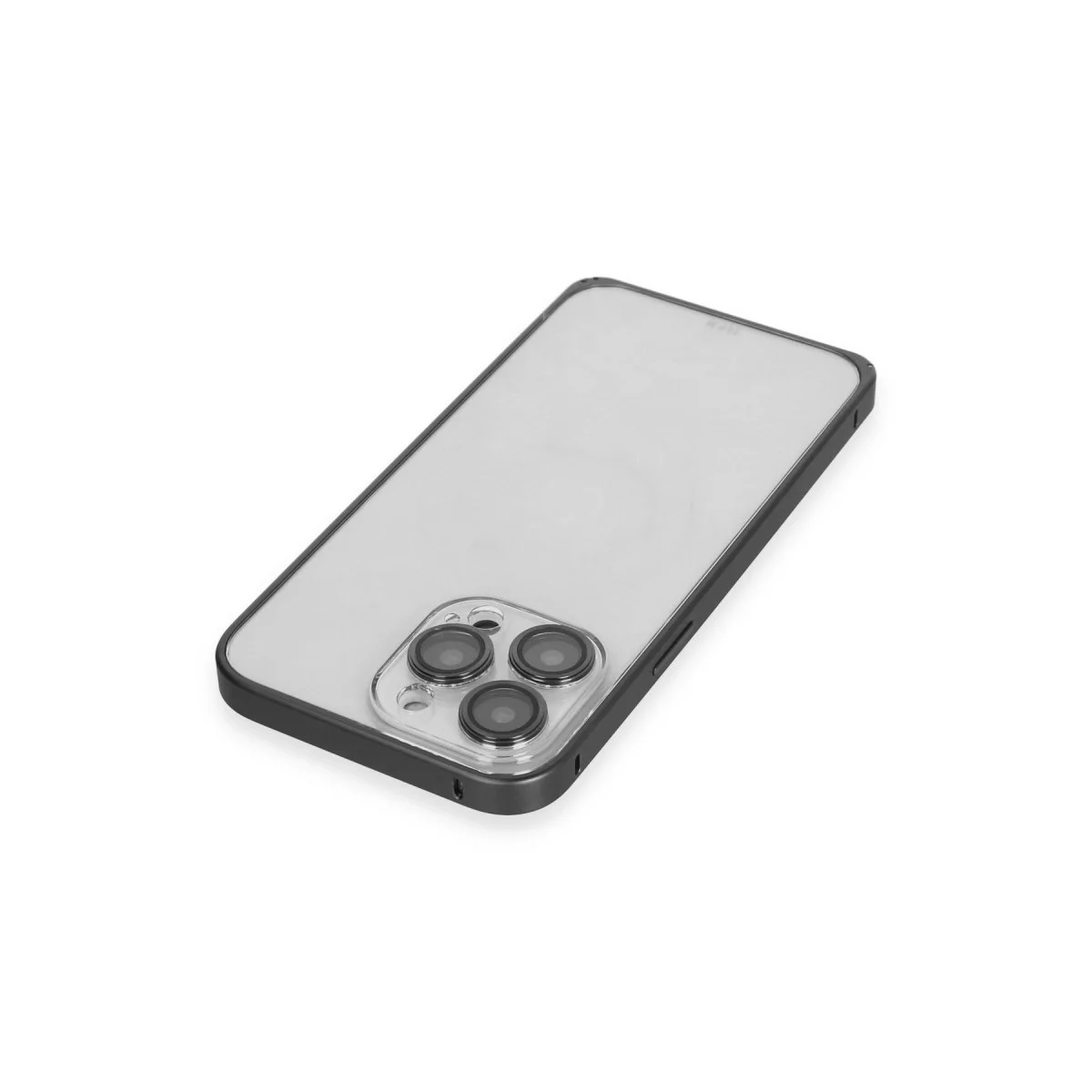 Joko Apple İphone 15 Pro Metal Bumper Mat Kapak - Siyah görsel 4