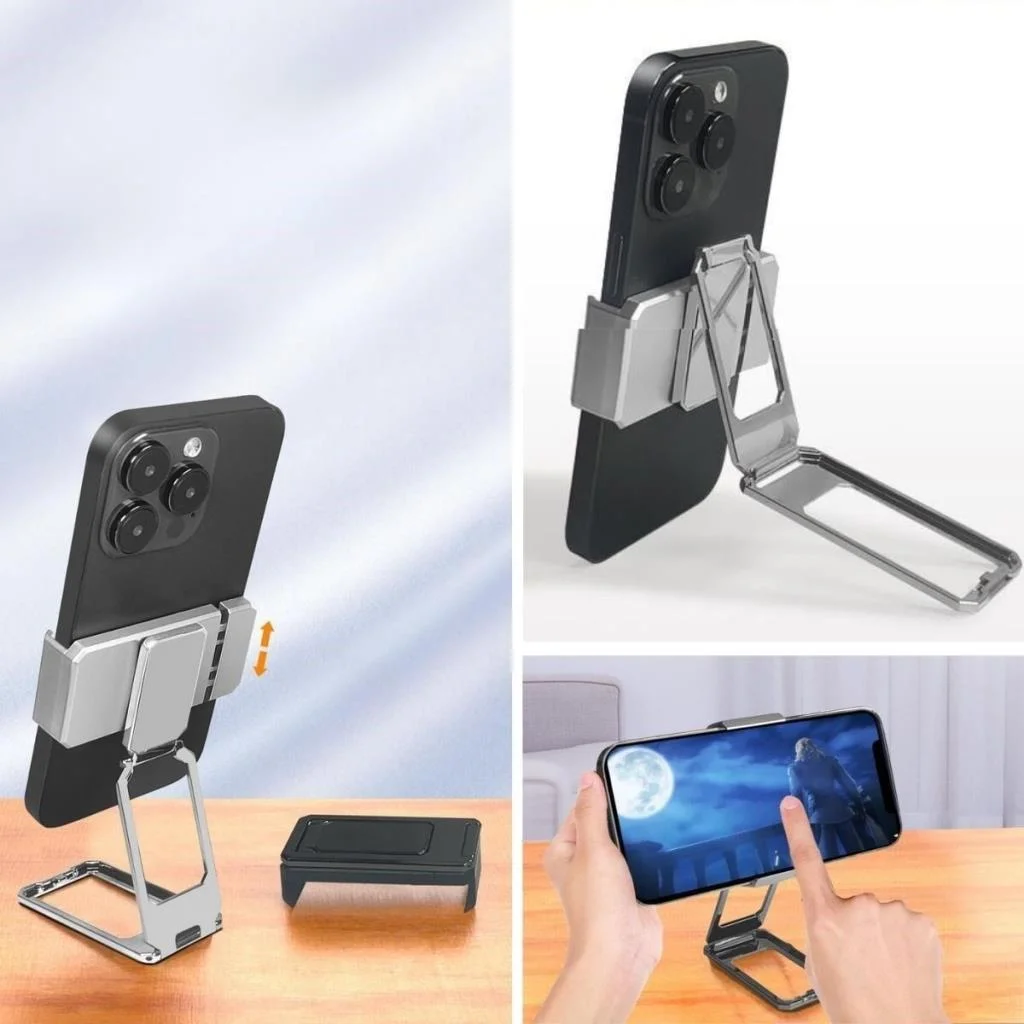 360 derece Dönen Tüm Telefon Tipleri İle Uyumlu Metal Telefon Standı Braket (adet fiyatıdır) görsel 4
