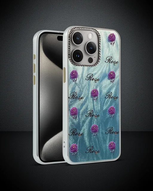 Apple İphone 15 Pro Kılıf Blade Aynalı Desenli Kapak - Desen 9