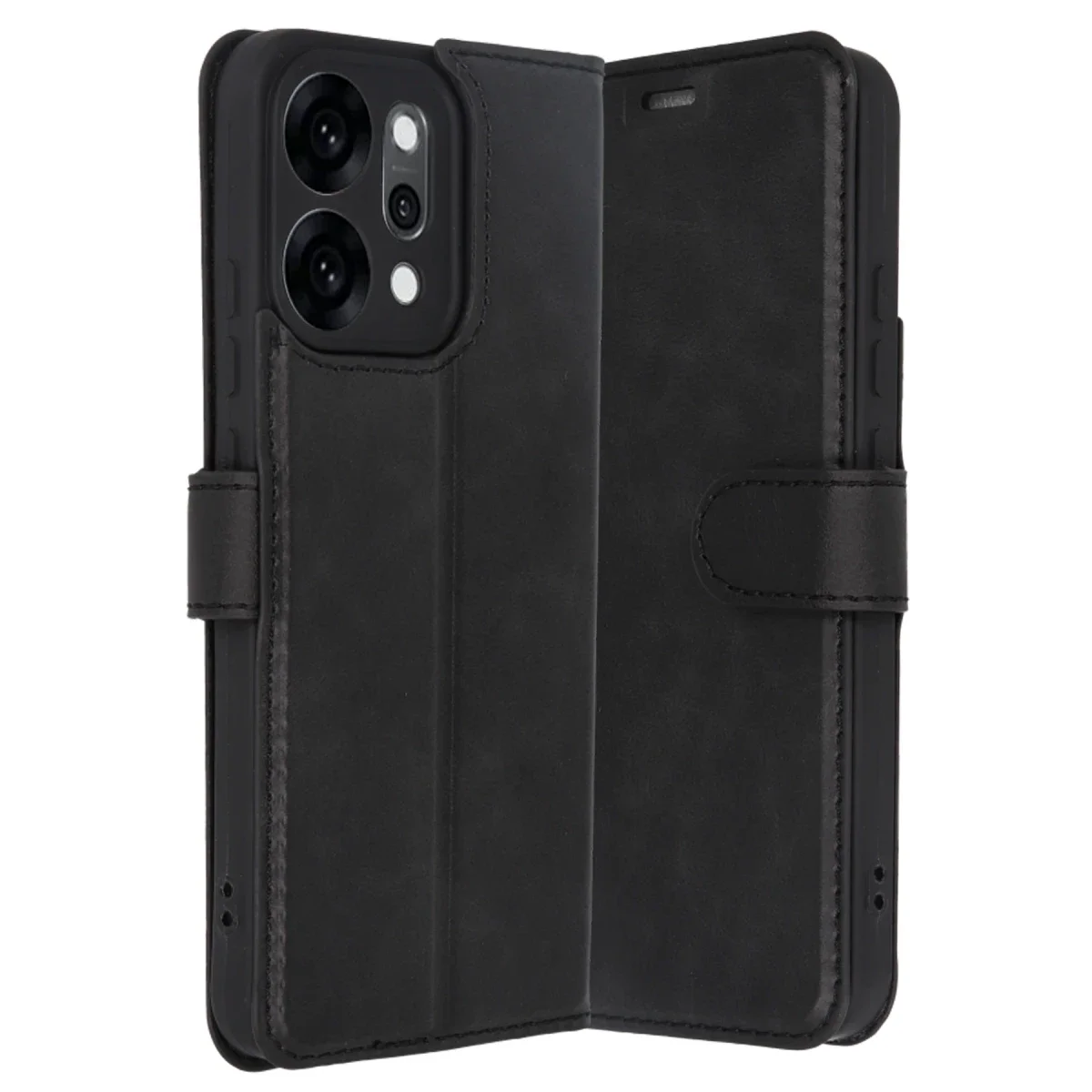Oppo Reno 14 Trend S Plus Kapaklı Kılıf - Siyah