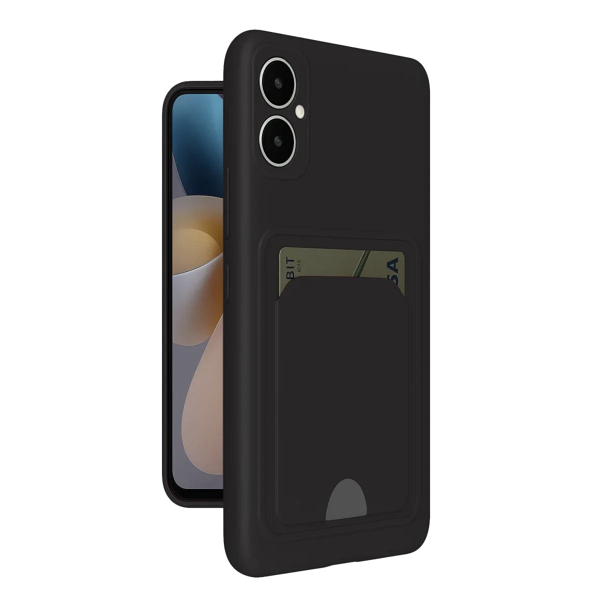 Samsung Galaxy A05 Kelvin Kartvizitli Silikon - Siyah