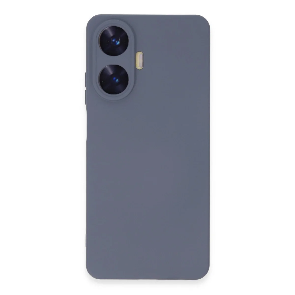 Realme C55 Kılıf Nano İçi Kadife Silikon - Gri görsel 3