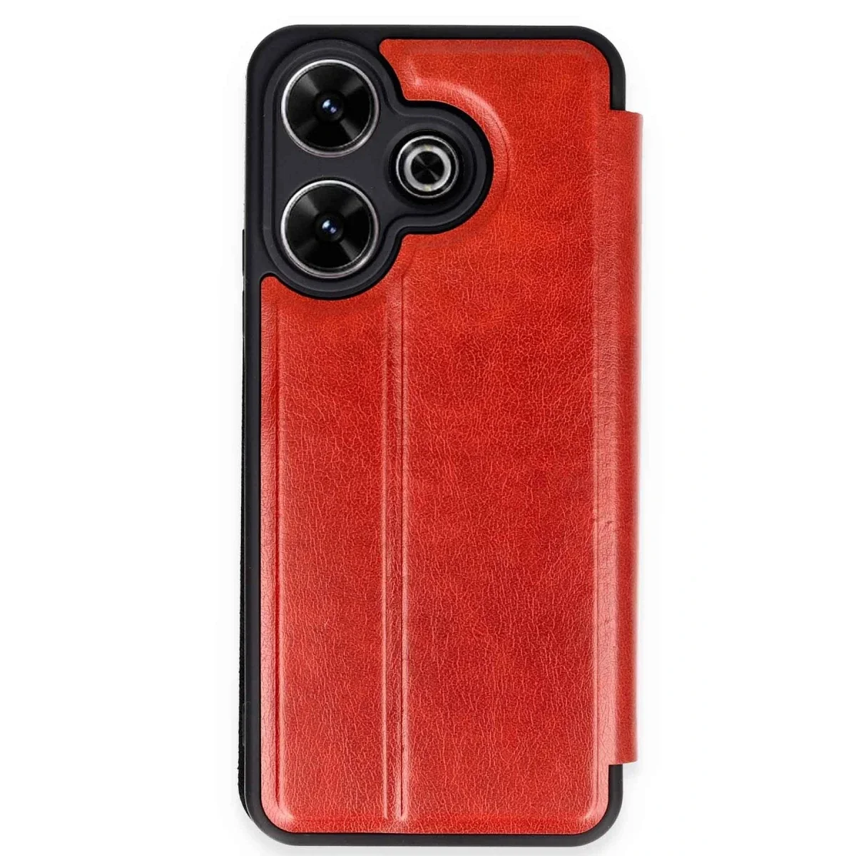 Xiaomi Redmi 13 4G Kılıf Flip Cover - Kırmızı