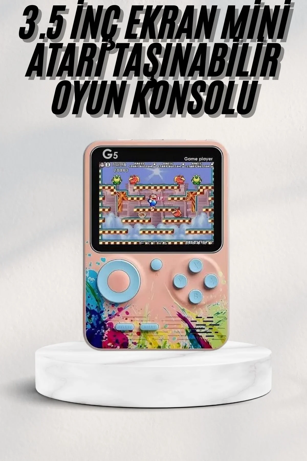 3 İnç Ekran 500 Oyunlu Game Box ni Taşınabilir Oyun Konsolu