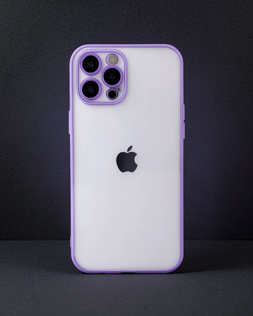 Apple İphone 12 Pro Max Kılıf Razer Lensli Silikon - Mor