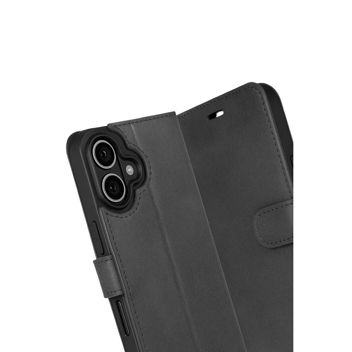 Apple iPhone 17 Trend S Plus Kapaklı Kılıf - Siyah görsel 3