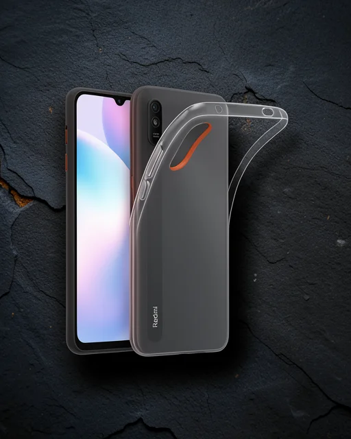 Xiaomi Redmi 9a Kılıf Lüx Şeffaf Silikon - Şeffaf