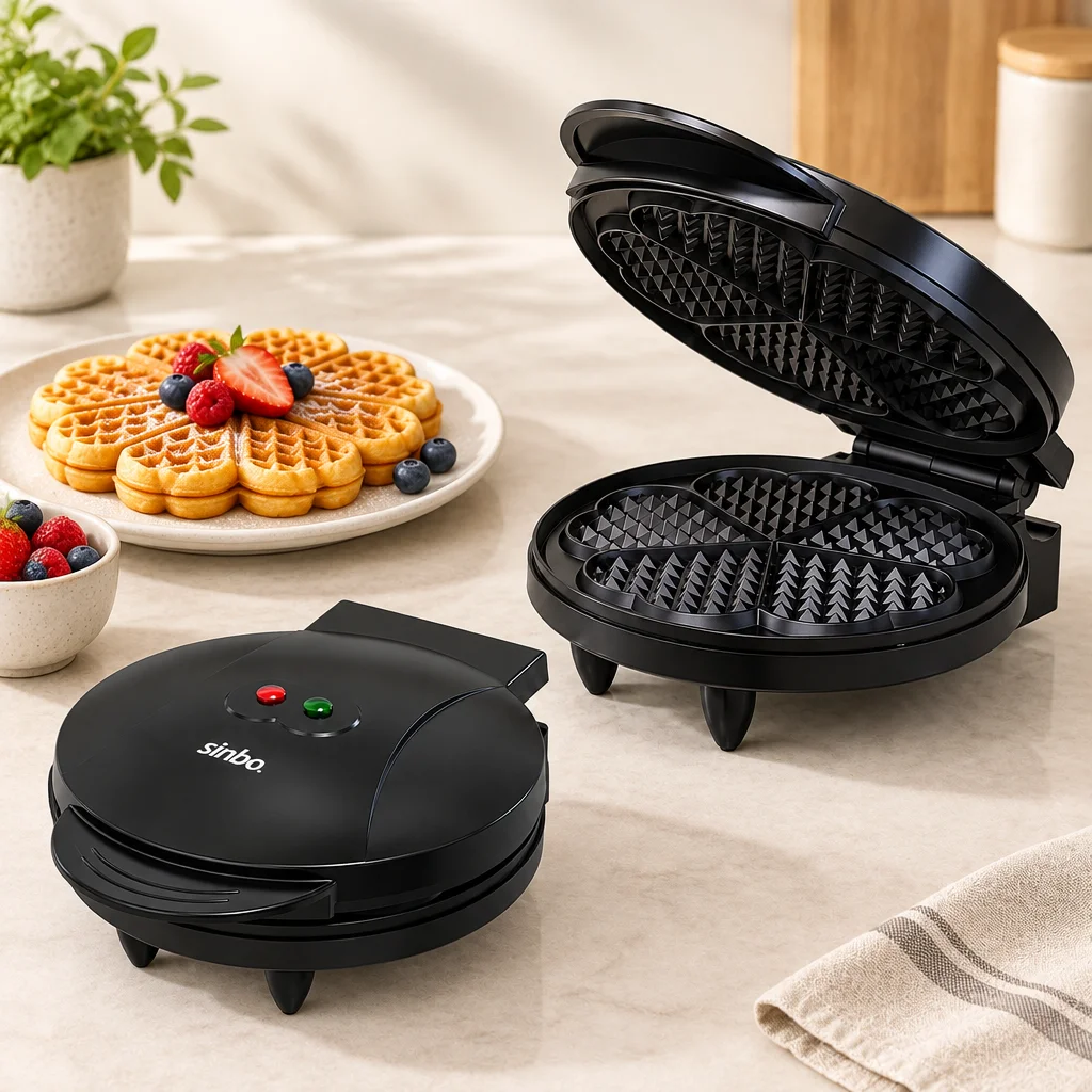 Döküm Belçika Waffle Makinesi 850W