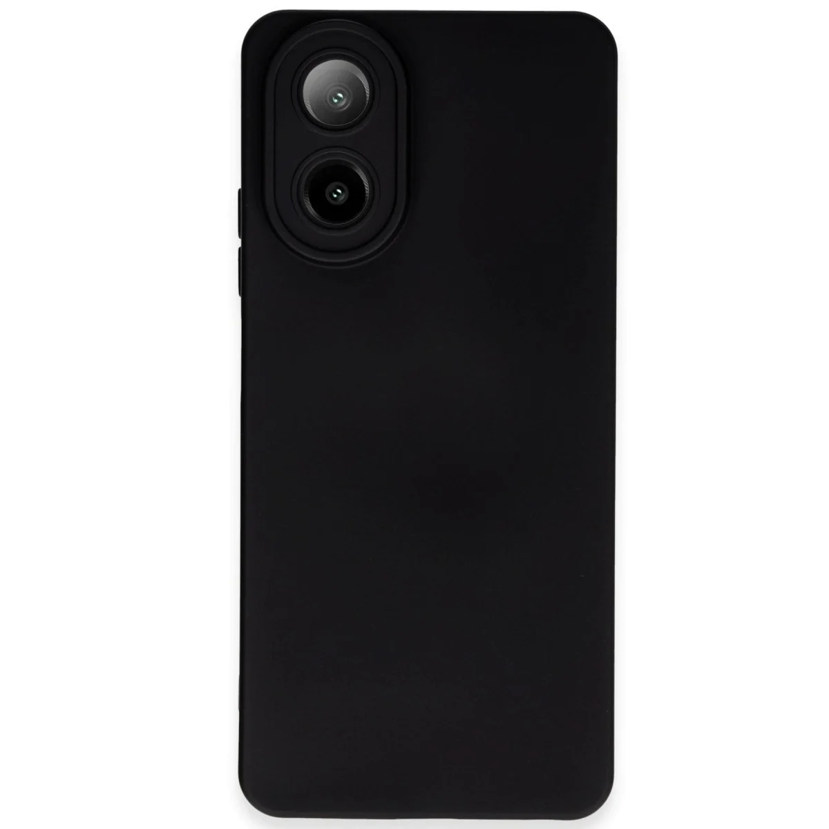 Oppo A38 Kılıf Nano İçi Kadife Silikon - Siyah