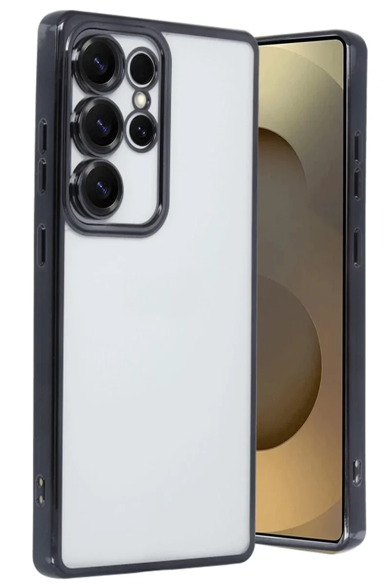 Samsung Galaxy S25 Ultra Kılıf Razer Lensli Silikon - Siyah