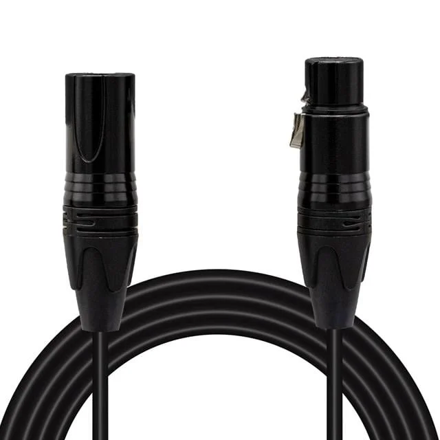 MagicVoice LD381 1.5 Metre Canon XLR Dişi - Canon XLR Erkek Stereo Plastik Jak krofon Ses Kablosu görsel 3
