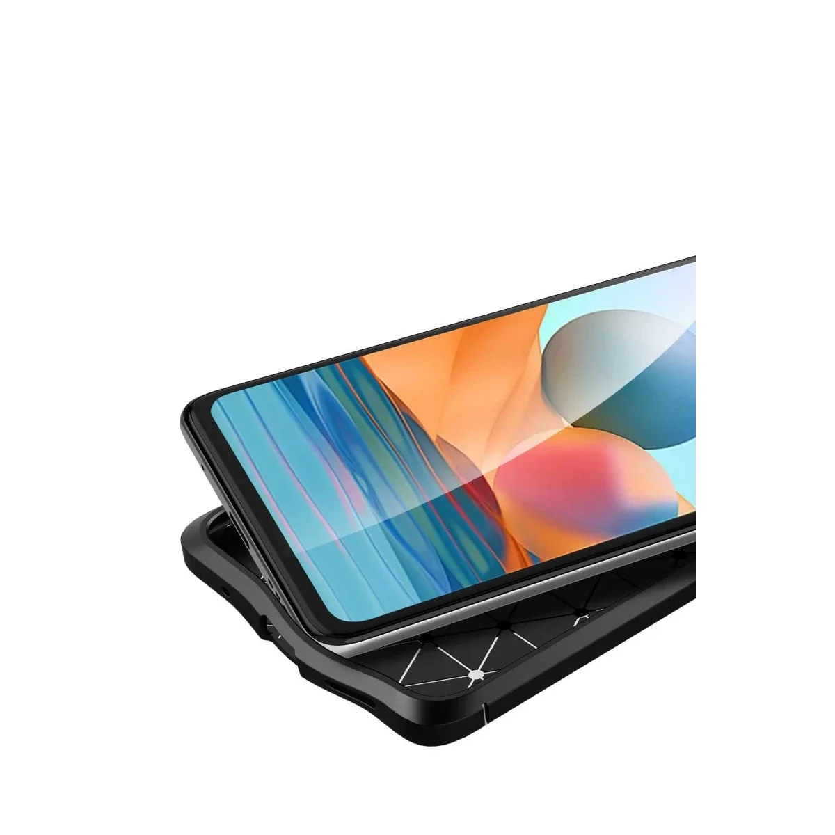 Xiaomi Redmi Note 10 Pro Kılıf Auto Focus Kapak - Kırmızı görsel 3