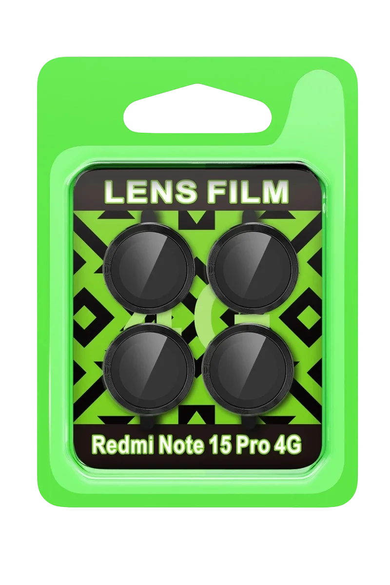 Xiao Red Note 15 Pro 4G Raze Metal Kamera Lens - Siyah