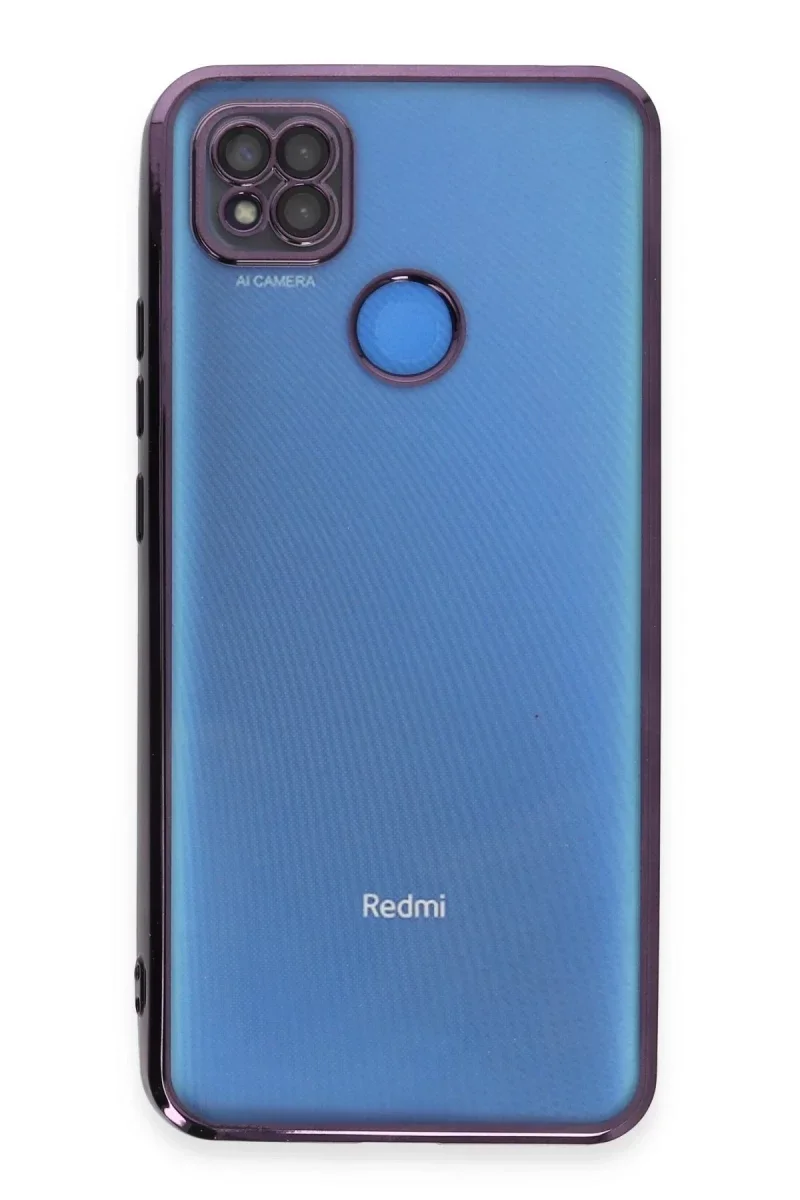 Xiao Red 9C Kılıf Razer Lensli Silikon - Mor görsel 2
