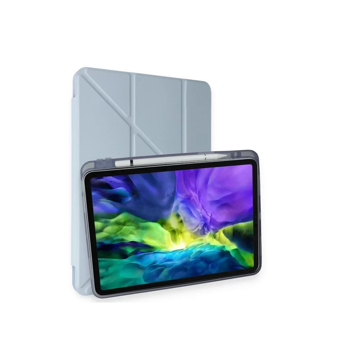 Apple iPad Air 4 10.9 Kılıf Kalemlikli Mars Tablet Kılıfı - Mavi