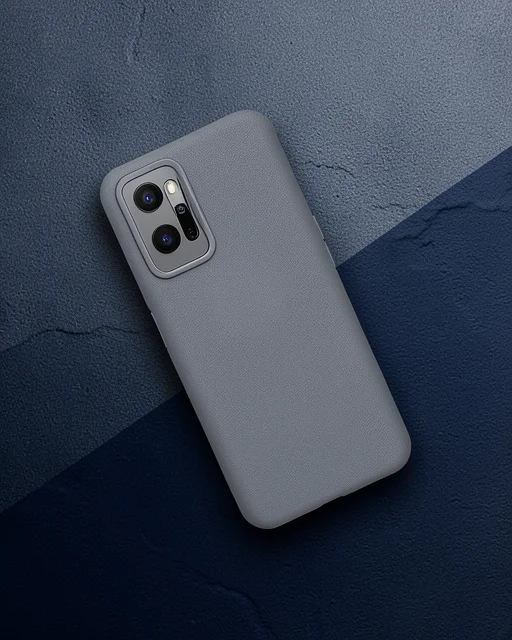Oppo A96 Kılıf Nano İçi Kadife Silikon - Gri