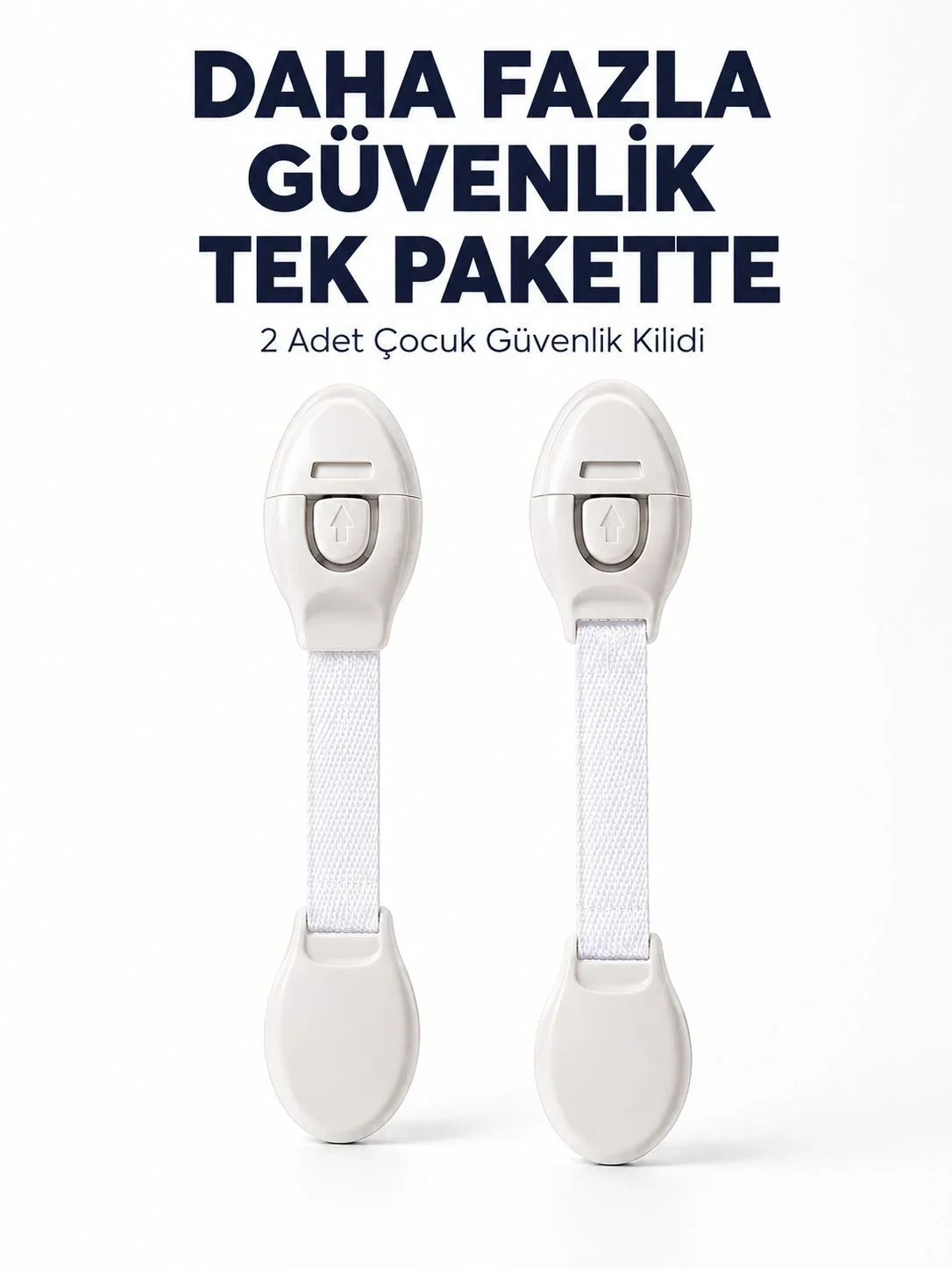 2 Adet Güçlü Yapışkanlı Çocuk Güvenlik Kilidi