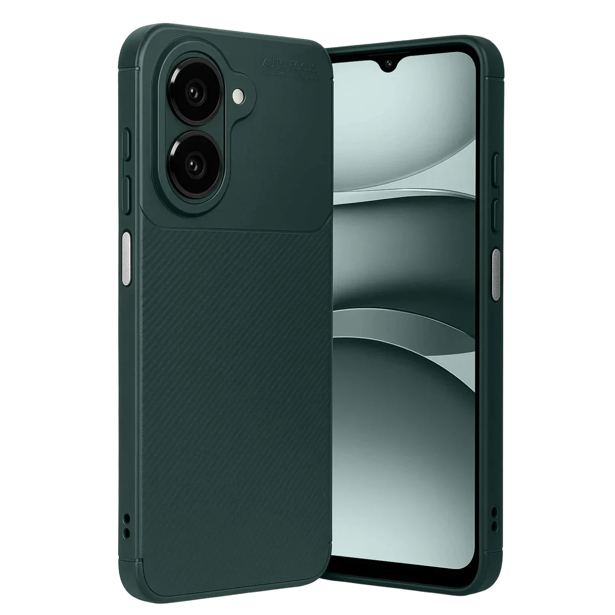 Samsung Galaxy A07 4G Auto Focus Karbon Kapak - Koyu Yeşil