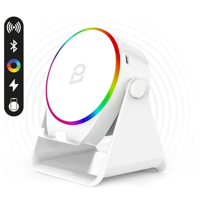 Enkado EKD-S11 5W İndüksiyonlu Bluetooth Hoparlör Ses Yükselten 2000mAh RGB Işıklı Standlı Speaker görsel 5