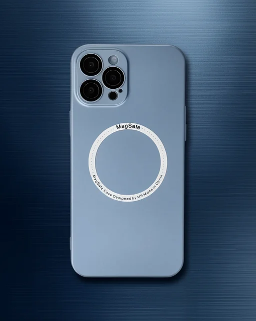 Apple İphone 12 Pro Kılıf Jack Magneticsafe Lens Silikon - Sierra Blue