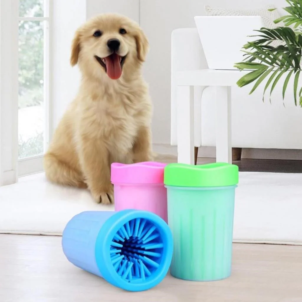 Silikon Jel Fırçalı Kedi Köpek Pati Ayak Yıkama Temizleme Kovası (Küçük)(adet fiyatıdır) görsel 5