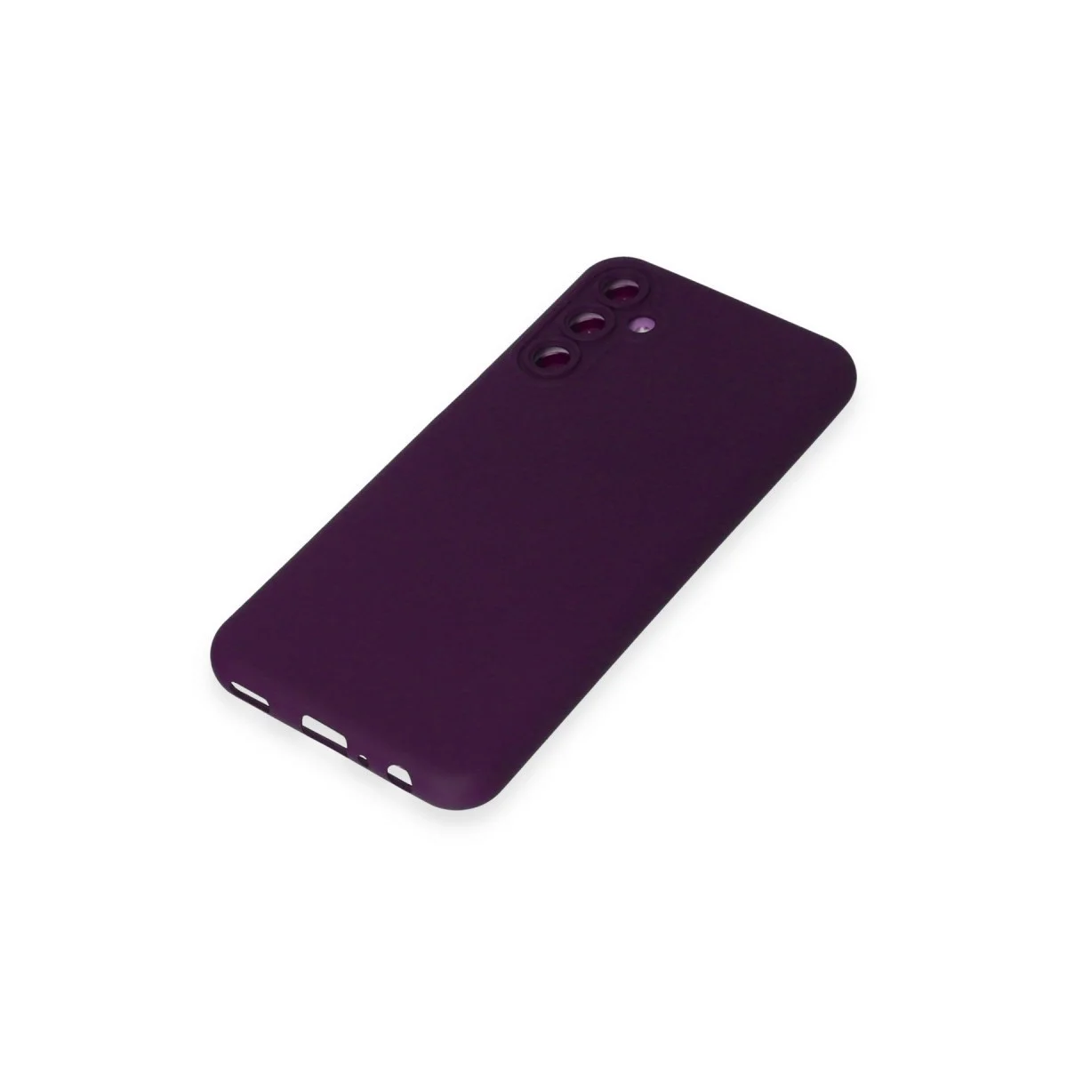 Samsung Galaxy M14 5g Kılıf Nano İçi Kadife Silikon - Mor görsel 4
