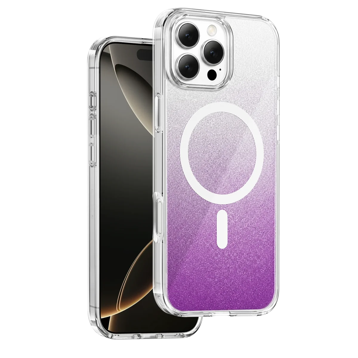 Onegif Apple iPhone 16 Pro Max Sora Simli Magsafe Kapak - Mor