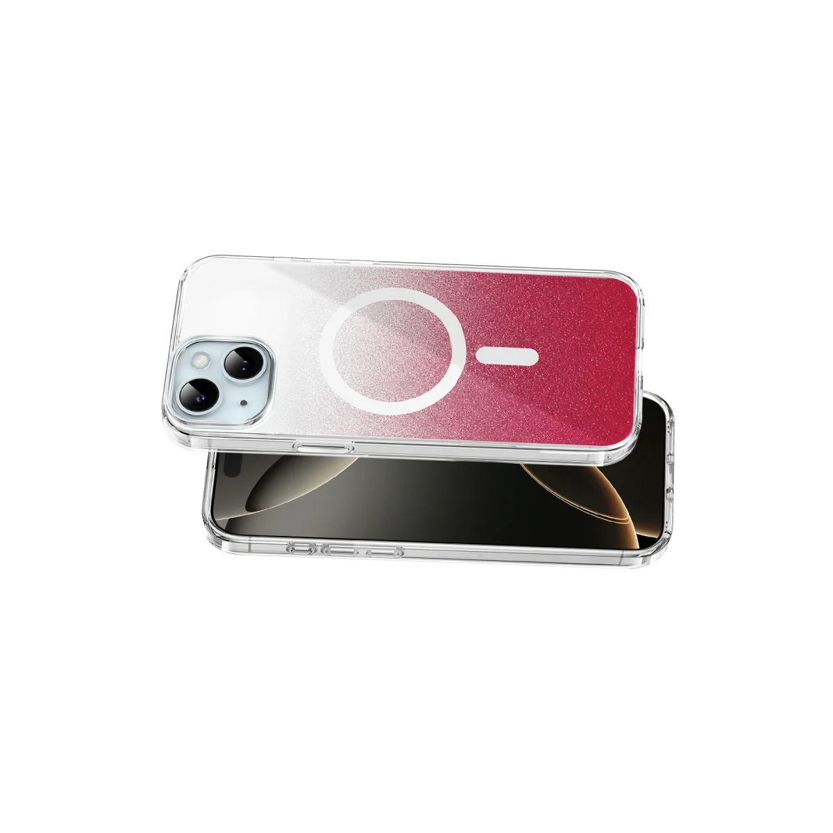 Onegif Apple iPhone 15 Sora Simli Magsafe Kapak - Kırmızı görsel 3