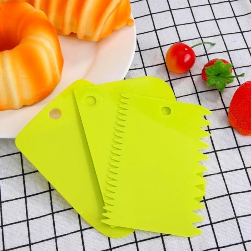 Pasta Hamur Şekillendirici Spatula Kesici Kazıyıcı Dekoratör Set görsel 5
